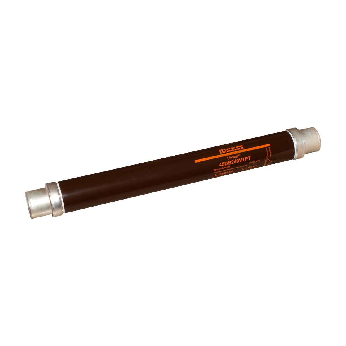 E1000136 - HV fuse, DIN, VDE, 24kV 1A, 442mm, 45mm, striker+Power Dissipation Control